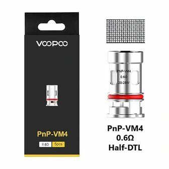 Voopoo PnP VM4 - 0.6 Ohm Coils